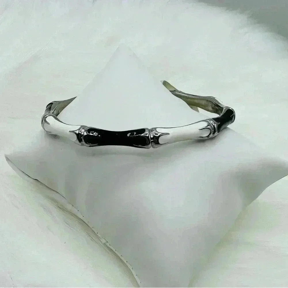 The Black & White Cruella Bangle Bracelet